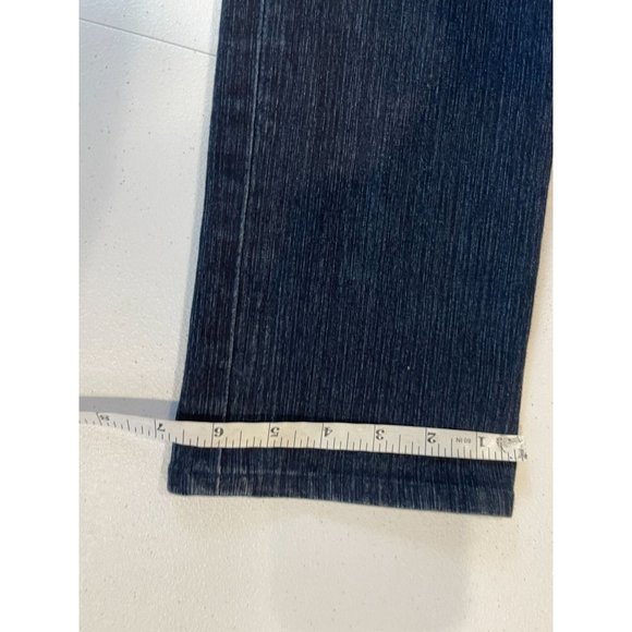 Tahari Womens Straight Leg Emma Jeans M8874200 Dark Wash Denim Blue Size 6 - Picture 7 of 10